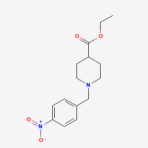 molecular formula C15H20N2O4 B2413932 Ethyl 1-(4-Nitro-benzyl)-piperidine-4-carboxylate CAS No. 177971-47-0