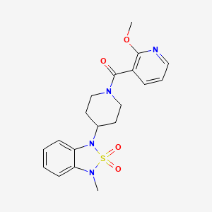(2-methoxypyridin-3-yl)(4-(3-methyl-2,2-dioxidobenzo[c][1,2,5]thiadiazol-1(3H)-yl)piperidin-1-yl)methanone