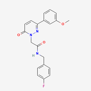 N-[(4-fluorophenyl)methyl]-2-[3-(3-methoxyphenyl)-6-oxopyridazin-1-yl]acetamide