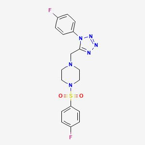 1-((1-(4-fluorophenyl)-1H-tetrazol-5-yl)methyl)-4-((4-fluorophenyl)sulfonyl)piperazine