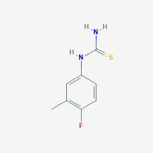 molecular formula C8H9FN2S B2413953 (4-氟-3-甲基苯基)硫脲 CAS No. 929562-31-2