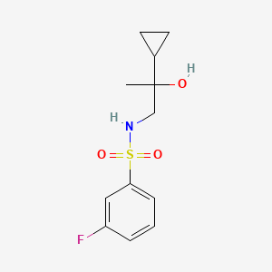 N-(2-cyclopropyl-2-hydroxypropyl)-3-fluorobenzenesulfonamide