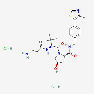 molecular formula C25H37Cl2N5O4S B2413995 (S,R,S)-AHPC-C2-NH2 (二盐酸盐) CAS No. 2341796-73-2