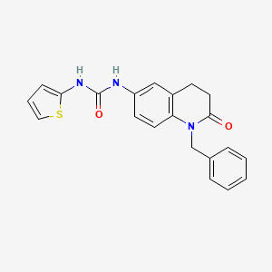 1-(1-Benzyl-2-oxo-1,2,3,4-tetrahydroquinolin-6-yl)-3-(thiophen-2-yl)urea