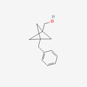 molecular formula C13H16O B2414012 (3-Benzyl-1-bicyclo[1.1.1]pentanyl)methanol CAS No. 2287281-93-8