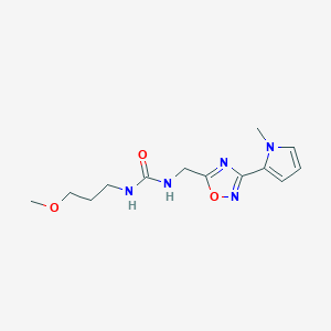 1-(3-methoxypropyl)-3-((3-(1-methyl-1H-pyrrol-2-yl)-1,2,4-oxadiazol-5-yl)methyl)urea