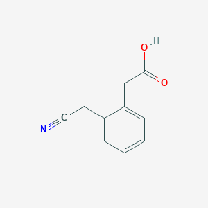 molecular formula C10H9NO2 B2414053 2-[2-(Cyanomethyl)phenyl]acetic acid CAS No. 56066-94-5