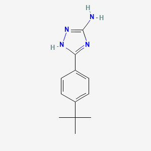 molecular formula C12H16N4 B2414062 5-(4-tert-butylphenyl)-4H-1,2,4-triazol-3-amine CAS No. 20586-97-4