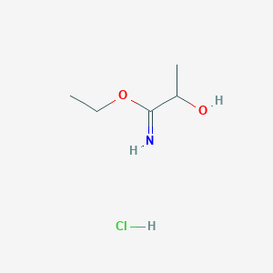 Ethyl 2-hydroxypropanimidoate hydrochloride