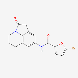 5-bromo-N-(2-oxo-2,4,5,6-tetrahydro-1H-pyrrolo[3,2,1-ij]quinolin-8-yl)furan-2-carboxamide