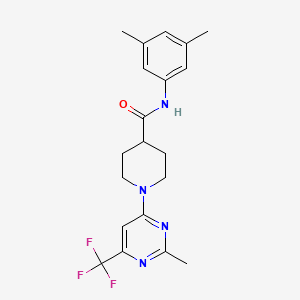 N-(3,5-dimethylphenyl)-1-[2-methyl-6-(trifluoromethyl)pyrimidin-4-yl]piperidine-4-carboxamide