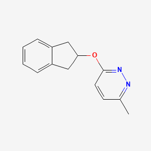 3-(2,3-dihydro-1H-inden-2-yloxy)-6-methylpyridazine