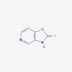 molecular formula C6H4N2OS B2414086 Oxazolo[4,5-c]pyridine-2(3H)-thione CAS No. 120640-76-8
