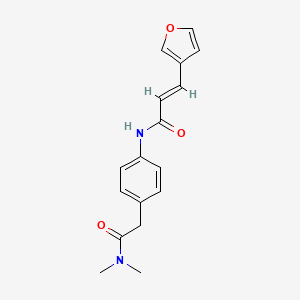 (E)-N-(4-(2-(dimethylamino)-2-oxoethyl)phenyl)-3-(furan-3-yl)acrylamide