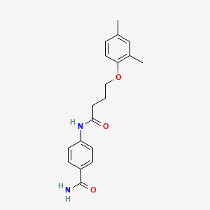4-(4-(2,4-Dimethylphenoxy)butanamido)benzamide