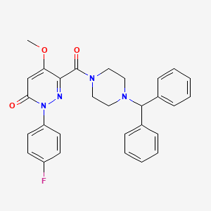 6-(4-benzhydrylpiperazine-1-carbonyl)-2-(4-fluorophenyl)-5-methoxypyridazin-3(2H)-one