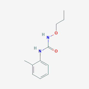 molecular formula C11H16N2O2 B241411 N-(2-methylphenyl)-N'-propoxyurea 