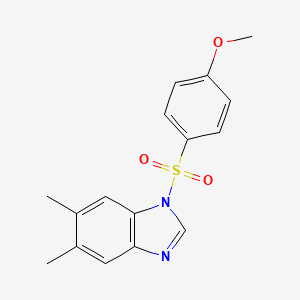 1-(4-Methoxyphenyl)sulfonyl-5,6-dimethylbenzimidazole