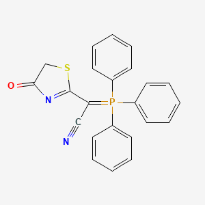 2-(4-Oxo-4,5-dihydro-1,3-thiazol-2-yl)-2-(1,1,1-triphenyl-lambda~5~-phosphanylidene)acetonitrile