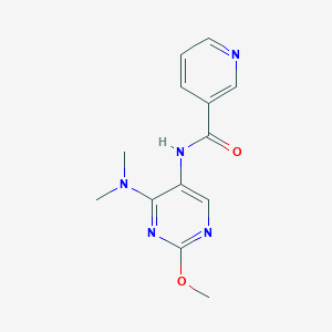 N-(4-(dimethylamino)-2-methoxypyrimidin-5-yl)nicotinamide