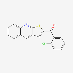 molecular formula C18H10ClNOS B2414134 (2-Chlorophenyl)(thieno[2,3-b]quinolin-2-yl)methanone CAS No. 478260-41-2