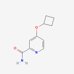 molecular formula C10H12N2O2 B2414139 4-环丁氧基吡啶-2-甲酰胺 CAS No. 2169451-06-1