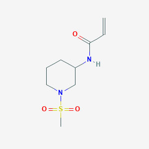 molecular formula C9H16N2O3S B2414144 N-(1-Methylsulfonylpiperidin-3-yl)prop-2-enamide CAS No. 1936707-31-1