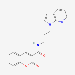 N-(3-(1H-pyrrolo[2,3-b]pyridin-1-yl)propyl)-2-oxo-2H-chromene-3-carboxamide