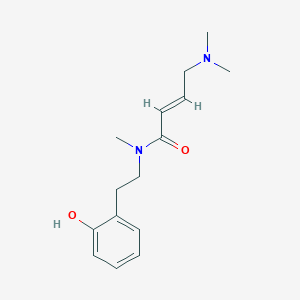 molecular formula C15H22N2O2 B2414165 (E)-4-(Dimethylamino)-N-[2-(2-hydroxyphenyl)ethyl]-N-methylbut-2-enamide CAS No. 2411331-56-9