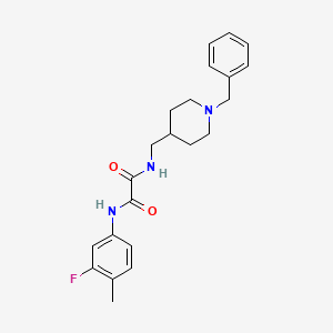 N1-((1-benzylpiperidin-4-yl)methyl)-N2-(3-fluoro-4-methylphenyl)oxalamide
