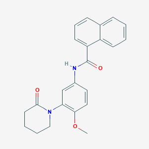 N-[4-methoxy-3-(2-oxopiperidin-1-yl)phenyl]naphthalene-1-carboxamide