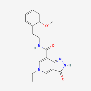 5-ethyl-N-(2-methoxyphenethyl)-3-oxo-3,5-dihydro-2H-pyrazolo[4,3-c]pyridine-7-carboxamide