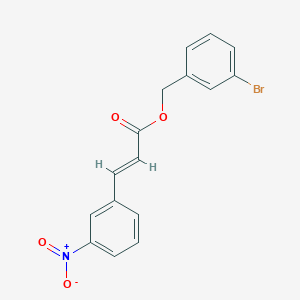 molecular formula C16H12BrNO4 B241420 3-Bromobenzyl 3-{3-nitrophenyl}acrylate 