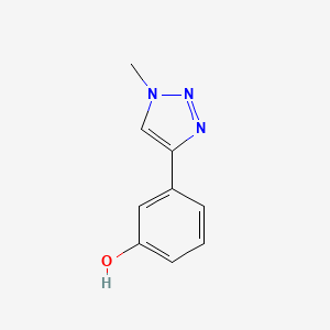 molecular formula C9H9N3O B2414209 3-(1-甲基三唑-4-基)苯酚 CAS No. 1855672-27-3