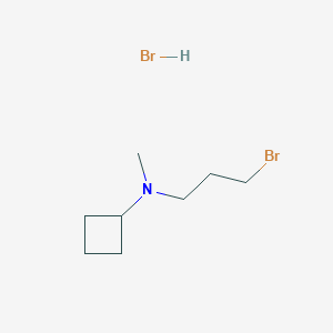 molecular formula C8H17Br2N B2414218 N-(3-Bromopropyl)-N-methylcyclobutanamine;hydrobromide CAS No. 2413884-09-8