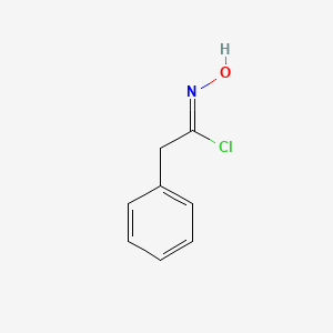 molecular formula C8H8ClNO B2414221 N-hydroxy-2-phenylacetimidoyl chloride CAS No. 1086251-93-5; 701-72-4