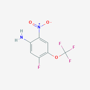 molecular formula C7H4F4N2O3 B2414227 5-Fluoro-2-nitro-4-(trifluoromethoxy)aniline CAS No. 2366994-50-3