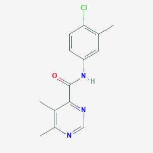 N-(4-Chloro-3-methylphenyl)-5,6-dimethylpyrimidine-4-carboxamide