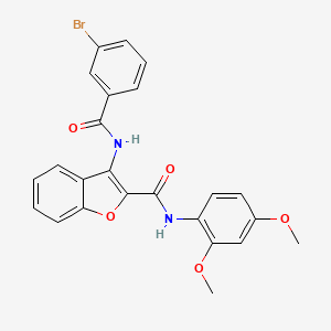 3-(3-bromobenzamido)-N-(2,4-dimethoxyphenyl)benzofuran-2-carboxamide