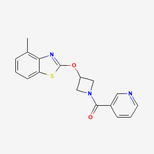 (3-((4-Methylbenzo[d]thiazol-2-yl)oxy)azetidin-1-yl)(pyridin-3-yl)methanone