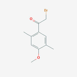 molecular formula C11H13BrO2 B2414258 2-Bromo-1-(4-methoxy-2,5-dimethyl-phenyl)-ethanone CAS No. 879053-30-2