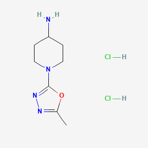 1-(5-Methyl-1,3,4-oxadiazol-2-yl)piperidin-4-amine dihydrochloride