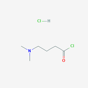 molecular formula C6H13Cl2NO B2414280 4-(Dimethylamino)butanoyl chloride hydrochloride CAS No. 98827-32-8