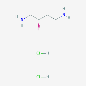 molecular formula C4H13Cl2FN2 B2414296 (2S)-2-Fluorobutane-1,4-diamine;dihydrochloride CAS No. 2580098-47-9