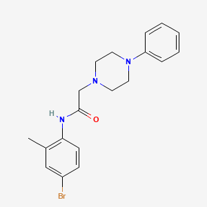 N-(4-bromo-2-methylphenyl)-2-(4-phenylpiperazin-1-yl)acetamide