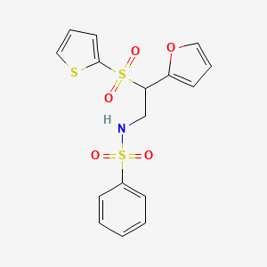 N-[2-(2-furyl)-2-(2-thienylsulfonyl)ethyl]benzenesulfonamide