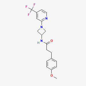 3-(4-Methoxyphenyl)-N-[1-[4-(trifluoromethyl)pyridin-2-yl]azetidin-3-yl]propanamide