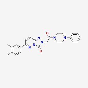 6-(3,4-dimethylphenyl)-2-(2-oxo-2-(4-phenylpiperazin-1-yl)ethyl)-[1,2,4]triazolo[4,3-b]pyridazin-3(2H)-one