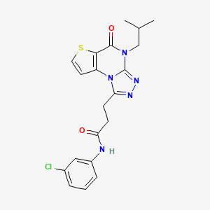 N-(3-chlorophenyl)-3-(4-isobutyl-5-oxo-4,5-dihydrothieno[2,3-e][1,2,4]triazolo[4,3-a]pyrimidin-1-yl)propanamide