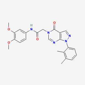 molecular formula C23H23N5O4 B2414344 N-(3,4-dimethoxyphenyl)-2-(1-(2,3-dimethylphenyl)-4-oxo-1H-pyrazolo[3,4-d]pyrimidin-5(4H)-yl)acetamide CAS No. 895023-20-8